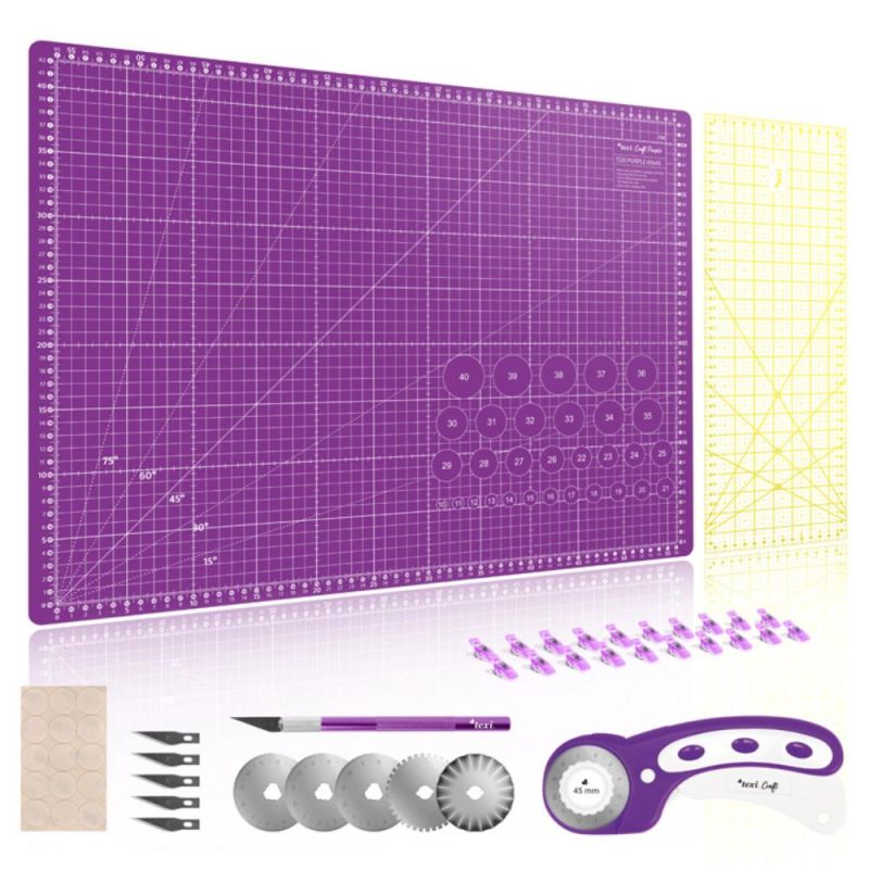 Lõikekomplekt, Texi, 60x45 cm, Self-healing, lilla